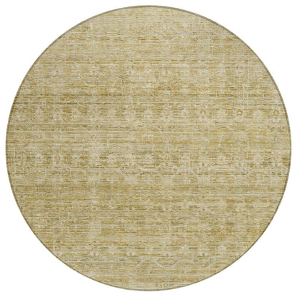 Irion Gold Washable Indoor-Outdoor Rug