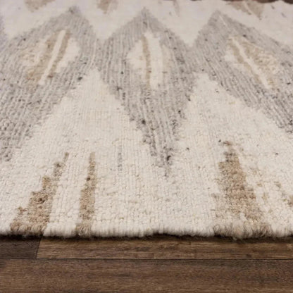 Chat Geometric Beige Area Rugs For Living Room - LOOMLAN - LOOMLAN - Area Rugs
