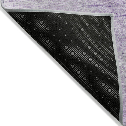 Kaelas Purple Washable Indoor-Outdoor Rug