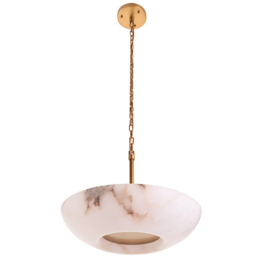 Wildwood Savino Veined Alabaster Cream Pendant