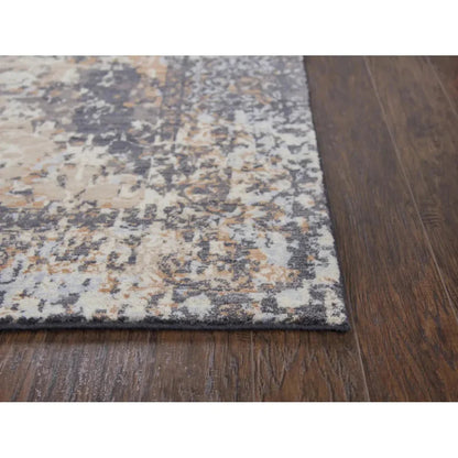 Dime Floral Rust Large Area Rugs For Living Room -- rust
