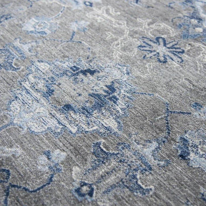 Cuca Floral Gray Large Area Rugs For Living Room - LOOMLAN - LOOMLAN - Area Rugs