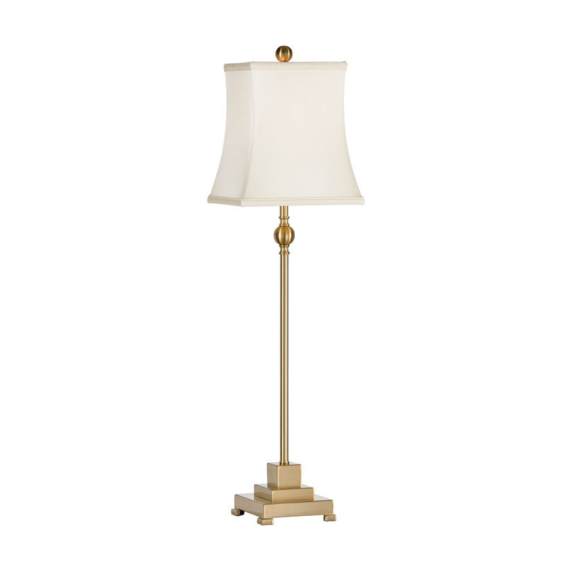 Chelsea House Kensington Buffet Square Cream Shade Table Lamp