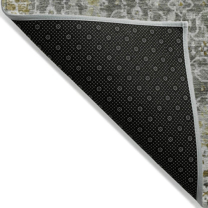 Jaelara Taupe Washable Indoor-Outdoor Rug