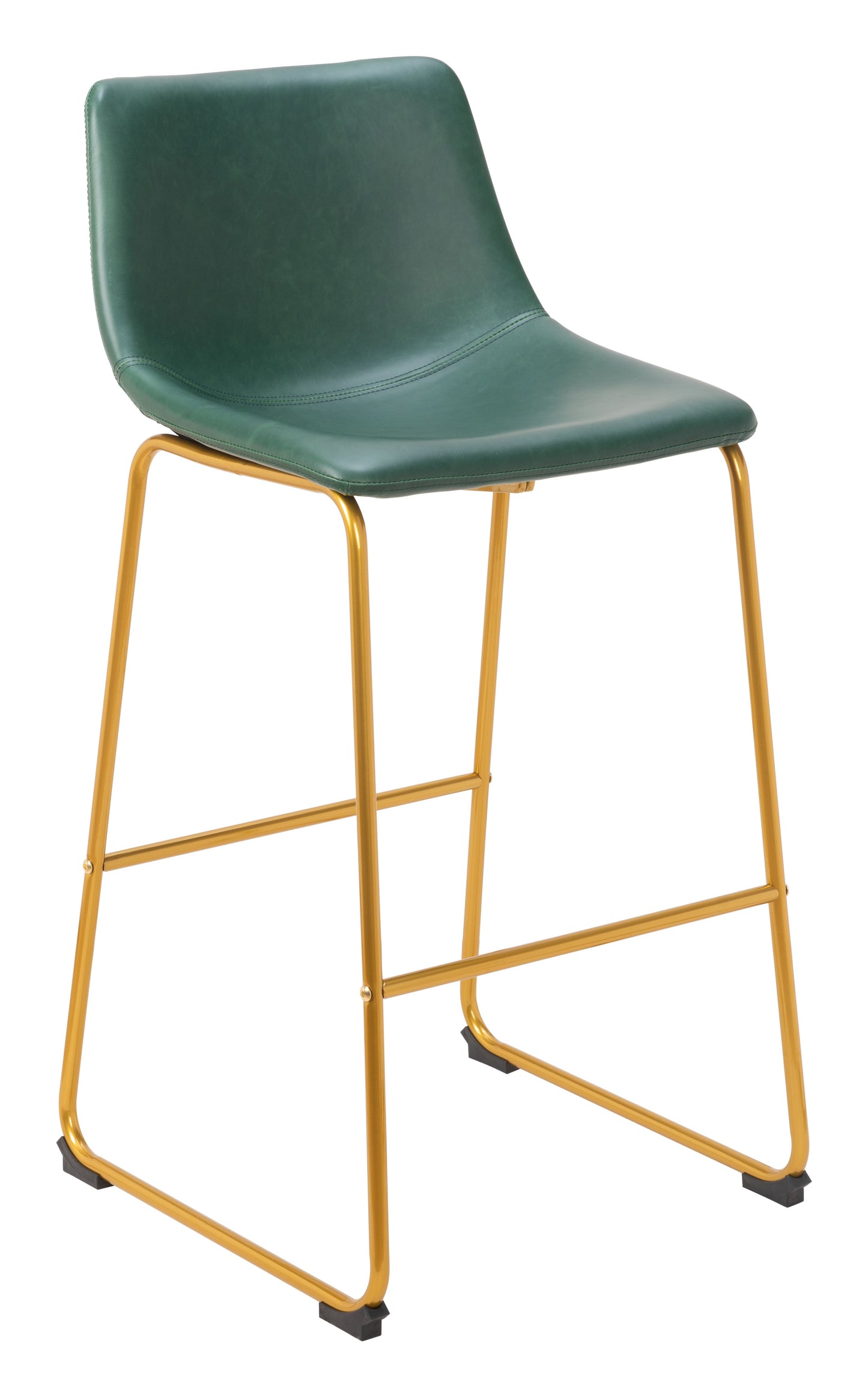 Augusta Leather Upholstered Barstool (Set of 2)