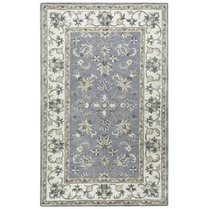 Cati Gray Round Area Rugs For Dining Room - LOOMLAN - LOOMLAN - Area Rugs