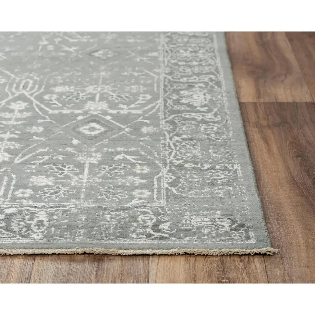Cold Floral Gray Large Area Rugs For Living Room - LOOMLAN - LOOMLAN - Area Rugs