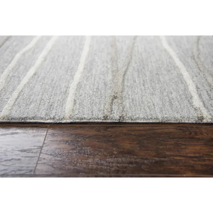 Bool Lines Gray Large Area Rugs For Living Room - LOOMLAN - LOOMLAN - Area Rugs