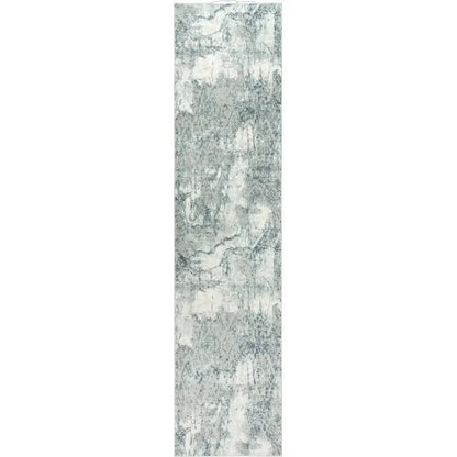 Brai Abstract Gray Kitchen Hallway Runner Rug