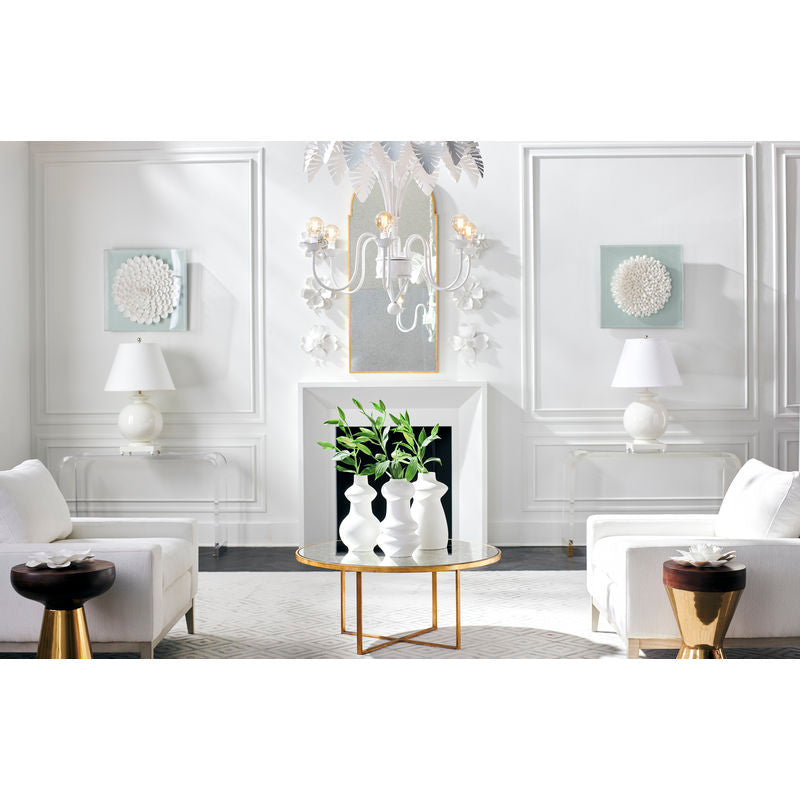 Chelsea House Fern White Tropical Flair Chandelier