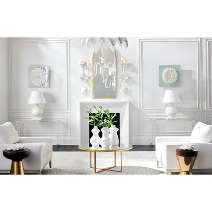 Chelsea House Fern White Tropical Flair Chandelier