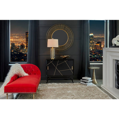 Wildwood Layers Of Luxe Crystal Brass Table Lamp