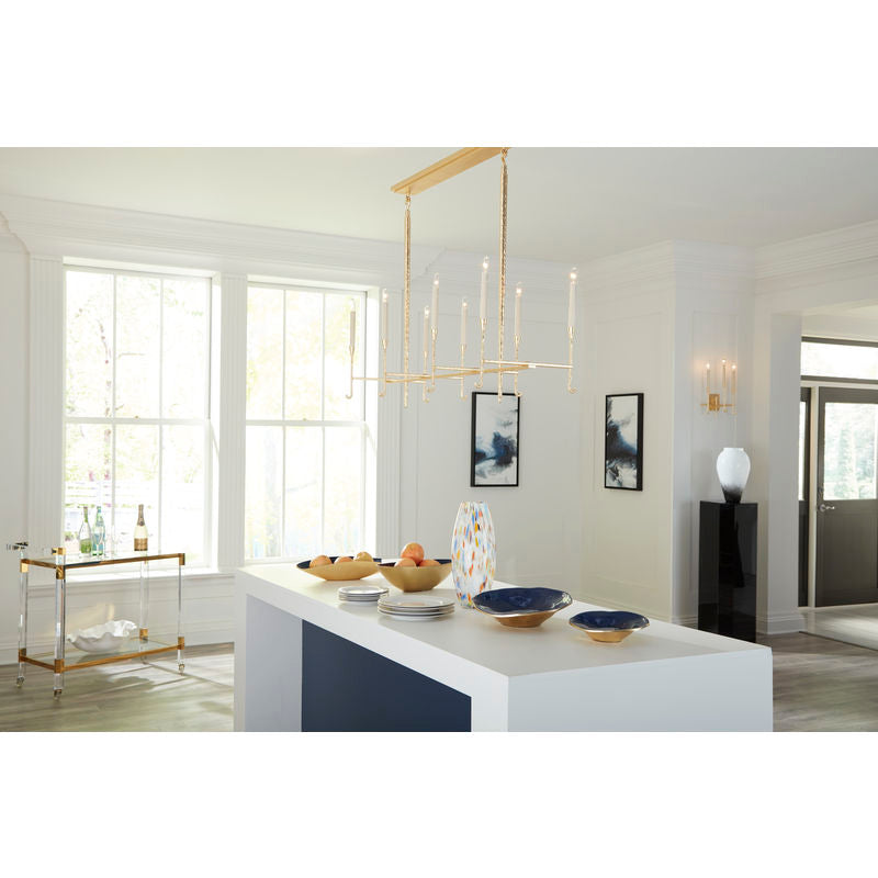 Wildwood Diego Modern Gold Finish Chandelier