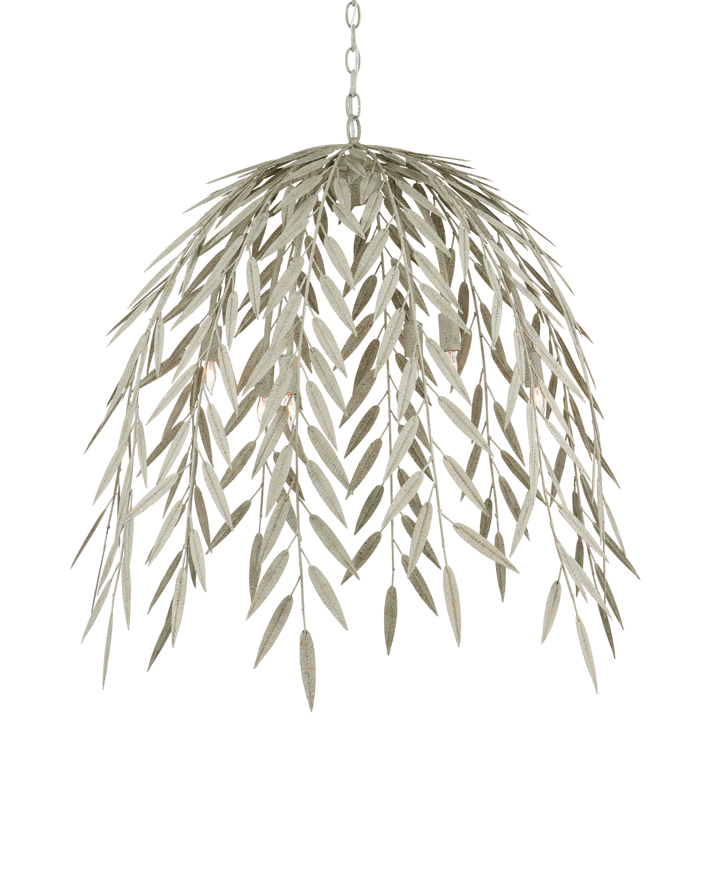 Weeping Sasaya Iron Green Chandelier