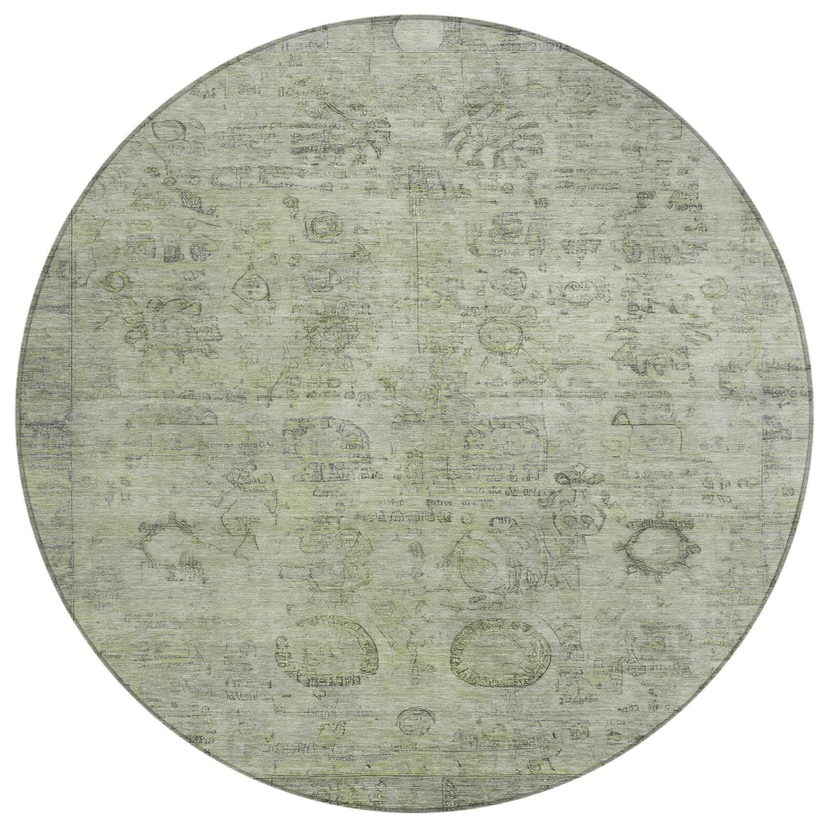 Laeanor Green Washable Indoor-Outdoor Rug