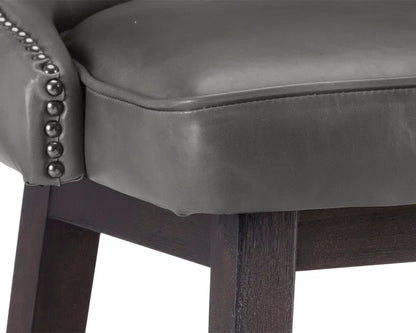 Ariana Leather Upholstered Swivel Counter Stool