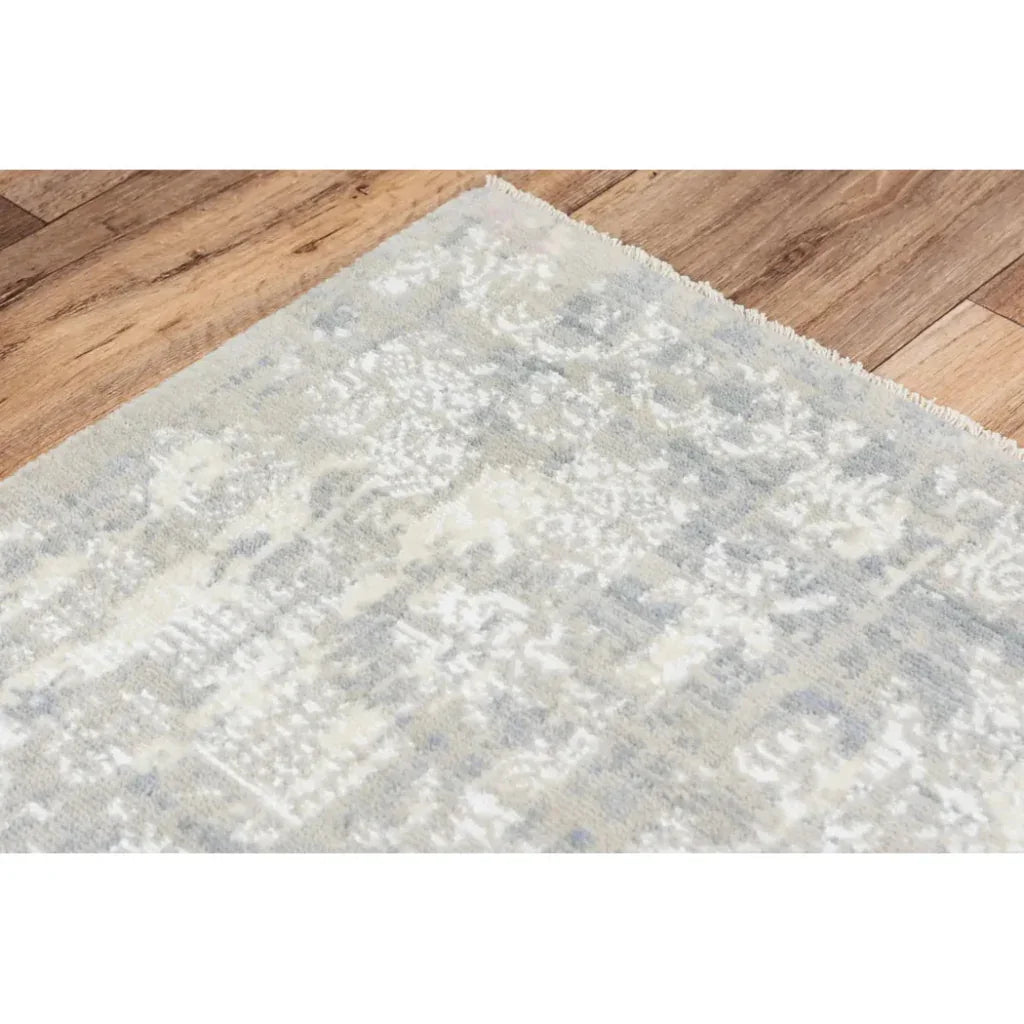 Coit Damask Gray Large Area Rugs For Living Room -- gray