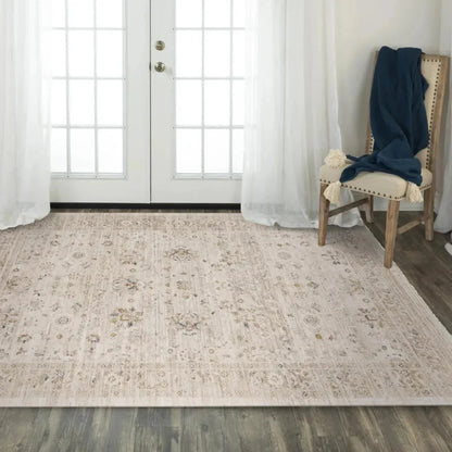Cutt Floral Natural Area Rugs For Living Room -- natural
