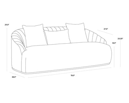 SUNPAN Astrid Fabric Sofa