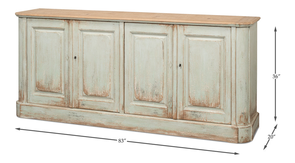 4 Door Sideboard Sage Buffet for Dining Room-Sideboards-Sarreid-LOOMLAN