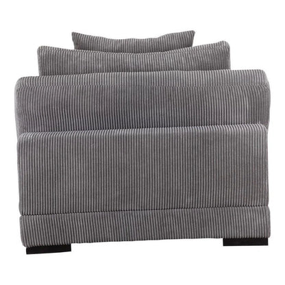 4 PC Grey Corduroy Couch Large Nook Reversible Modular Sofa Modular Sofas LOOMLAN By Moe's Home