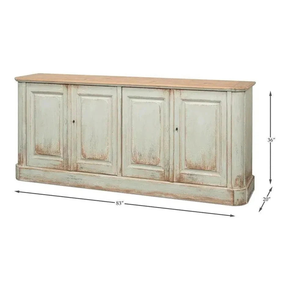 4 Door Sideboard Sage Buffet for Dining Room - LOOMLAN - Sarreid - Sideboards