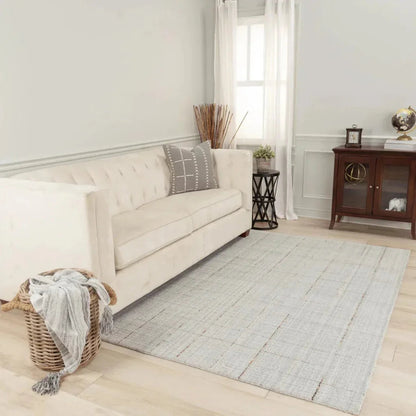 Azim Solid Light Gray Area Rugs For Living Room -- gray