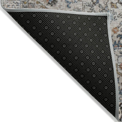 Kaelon Ivory Washable Indoor-Outdoor Rug