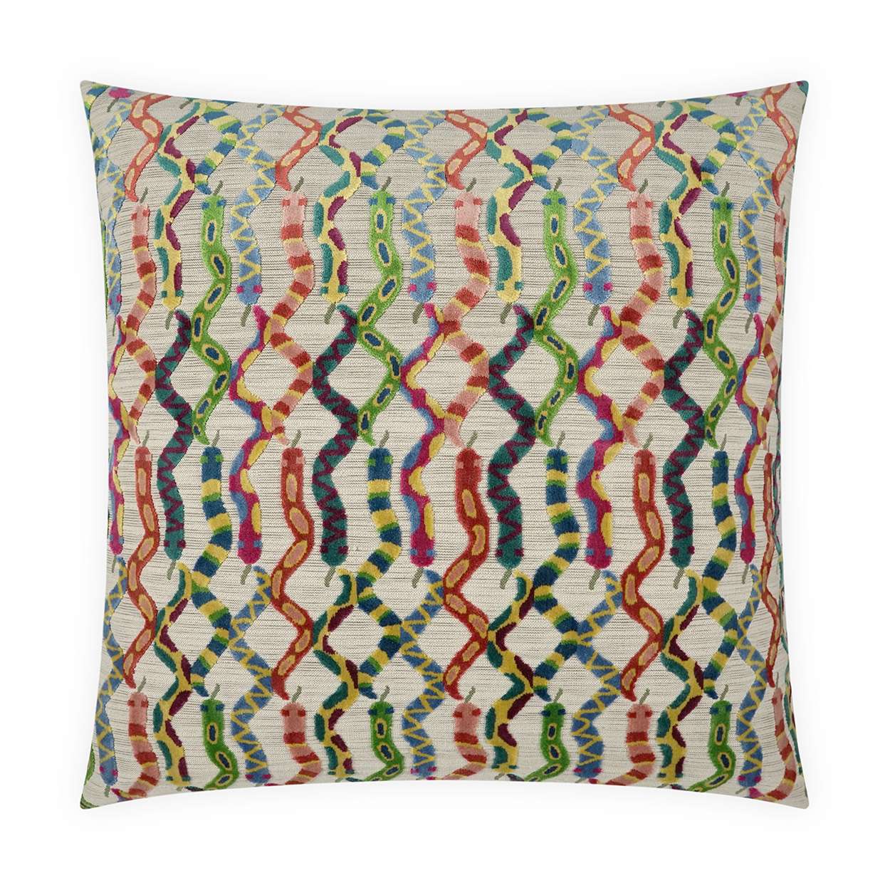 D.V. Kap Slither Handmade Cotton Throw Pillow