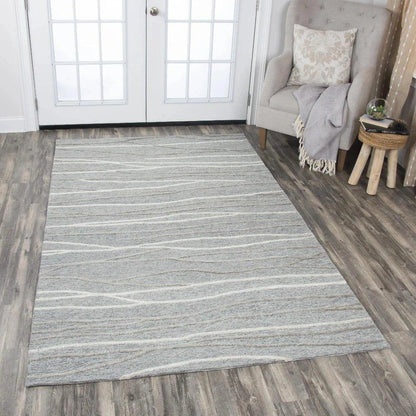 Bool Lines Gray Large Area Rugs For Living Room -- gray