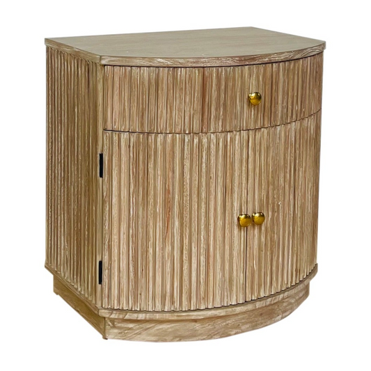 Artesia Elle One Drawer Wooden Side Table