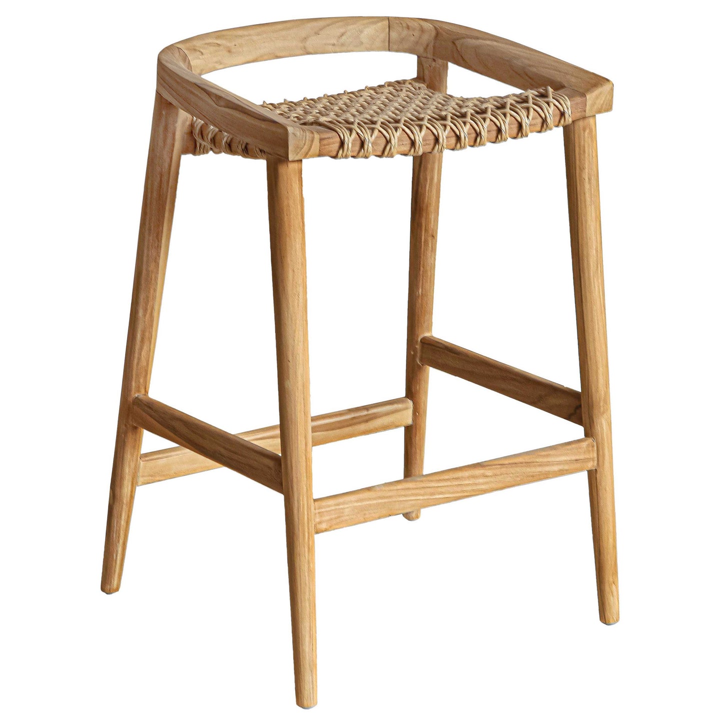 Azur Wooden Patio Counter Stool