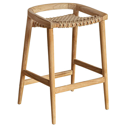 Azur Wooden Patio Counter Stool