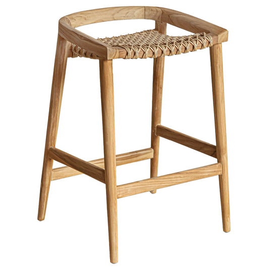 Azur Wooden Patio Counter Stool