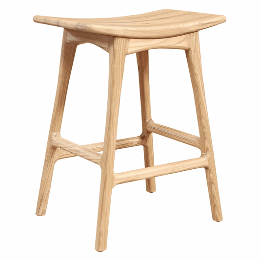 Artesia Wabi Sungkai Wooden Modern Counter Stool