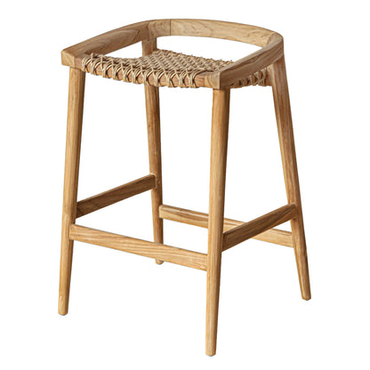 Azur Wooden Patio Counter Stool