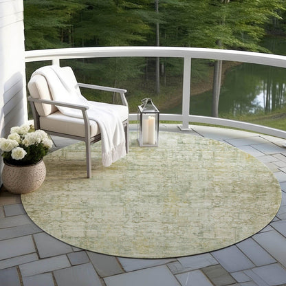 Kaelien Brown Washable Indoor-Outdoor Rug
