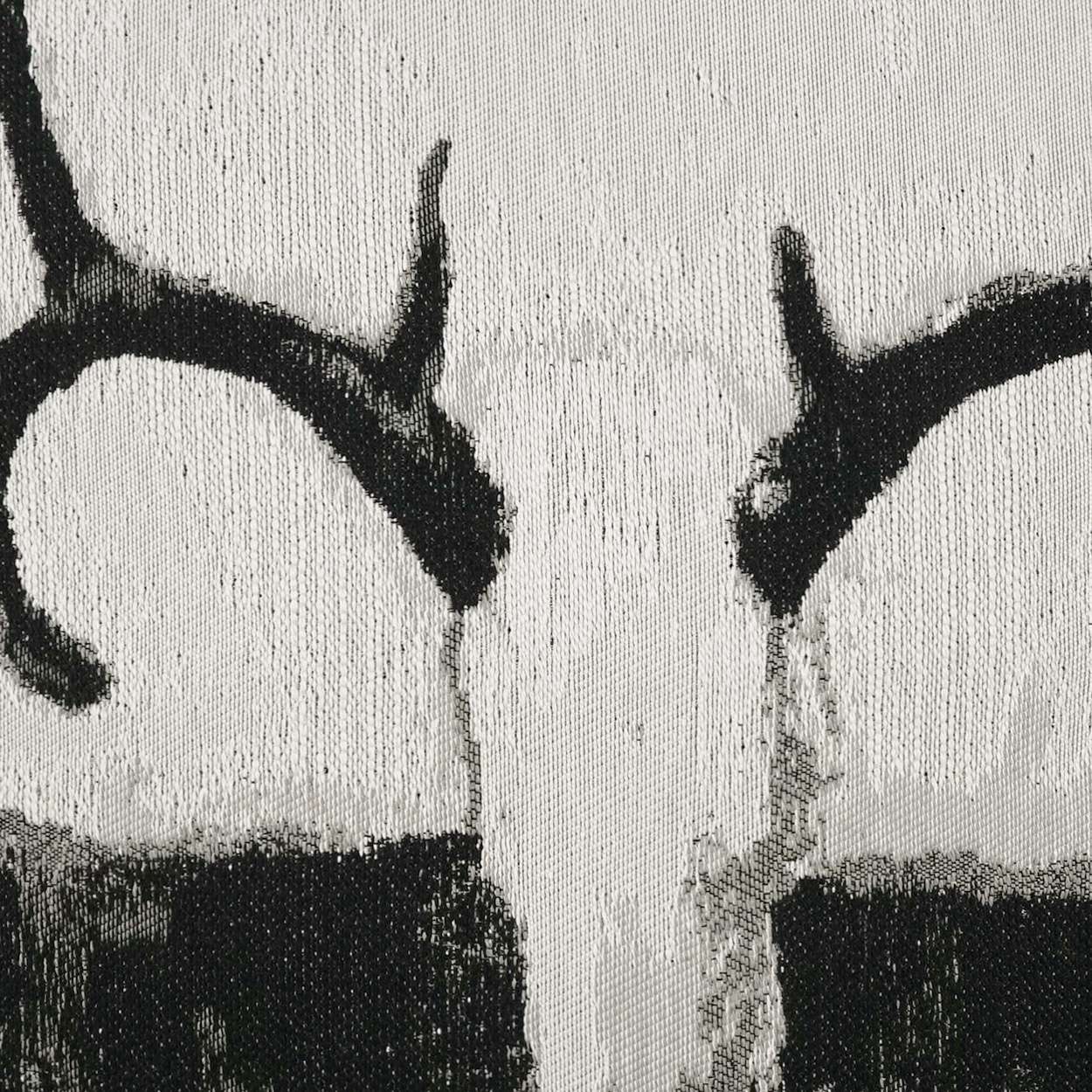 White Tail Handmade Cotton Throw Pillow