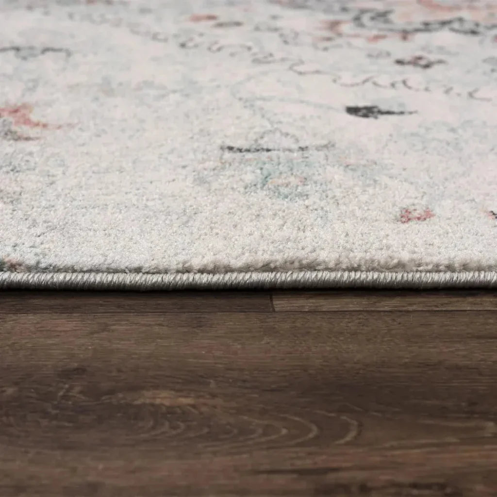 Chuk Medallion Gray Kitchen Hallway Runner Rug - LOOMLAN - LOOMLAN - Area Rugs