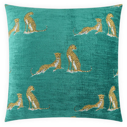 D.V. Kap Little Iris Teal Throw Pillow