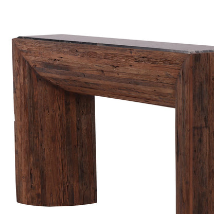 Furniture Classics Dylan Black Marble Top Console Table