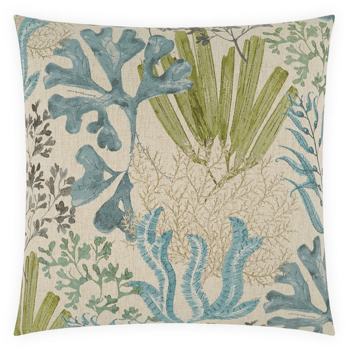 D.V. Kap Wakame Teal Throw Pillow