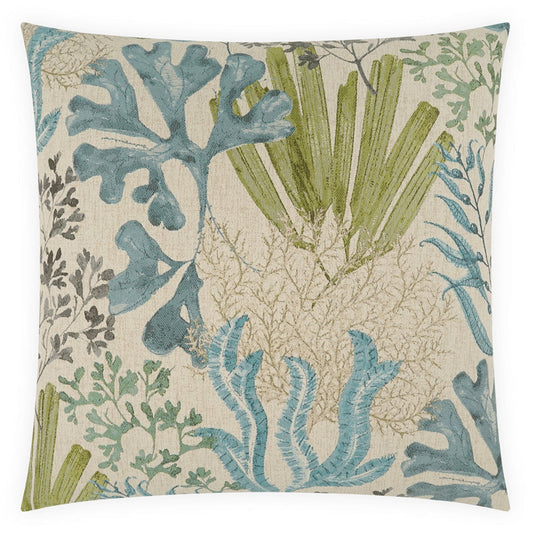 D.V. Kap Wakame Teal Throw Pillow