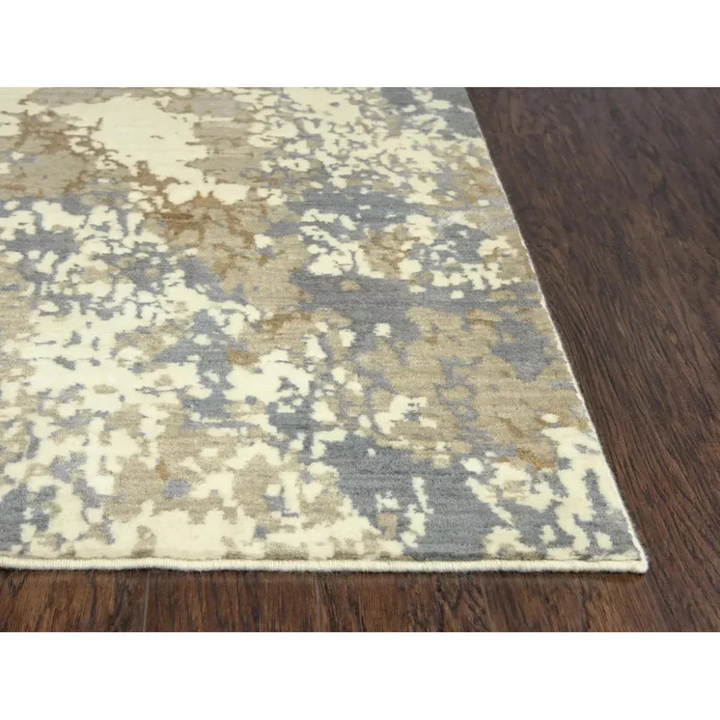 Ciba Abstract Beige Large Area Rugs For Living Room -- beige