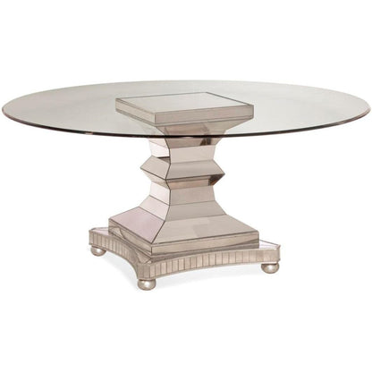 70" in. Moiselle Silver Round Dining Table