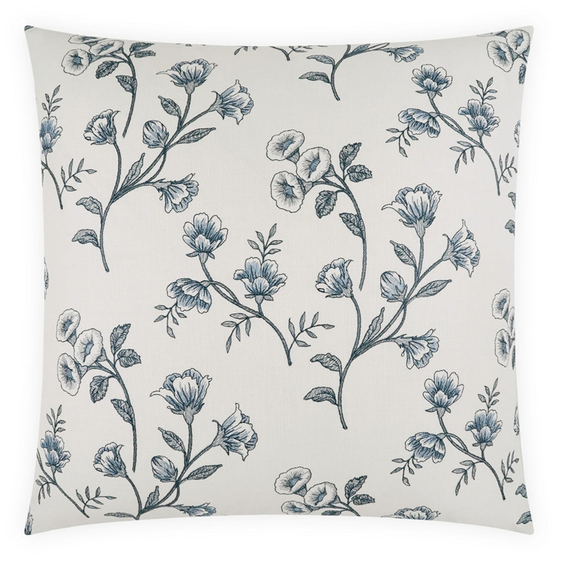 D.V. Kap Tulah Blue Throw Pillow