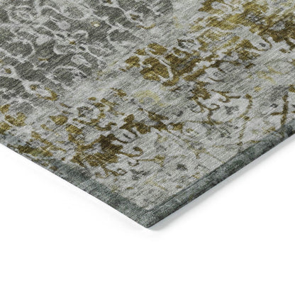 Jaelara Taupe Washable Indoor-Outdoor Rug