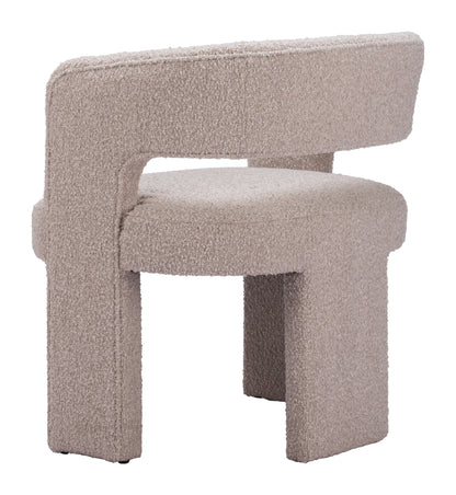 Java Sandy Beige Armless Accent Chair