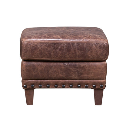 Amalfi Leather Italian Design Ottoman
