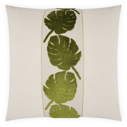 D.V. Kap Palm Leaf Handcrafted Throw Pillow